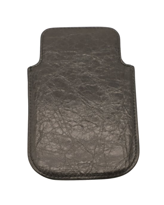 Balenciaga Telefoonhoesje in Zwart Leer - Image 2