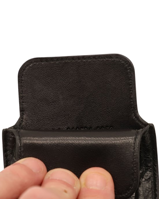 Balenciaga Telefoonhoesje in Zwart Leer - Image 3