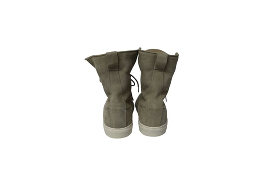 Common Projects Tournament Shearling High-Top Sneakers i grå mocka - Image 4