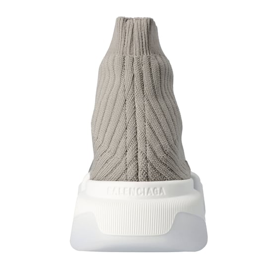 Dames Balenciaga Speed 2.0 Sneaker in Grijs met Witte Zool - Image 4