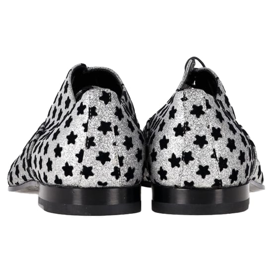 Saint Laurent Stjärntryck Oxfords i Silver Glitter - Image 5