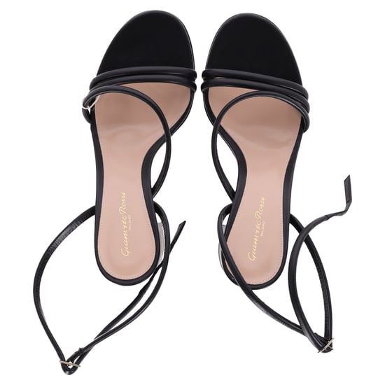 Gianvito Rossi Ankle Strap Block-Heel Sandals in Black Leather - Image 5