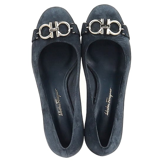 Ferragamo Garda Pumps in Blue Suede - Image 5