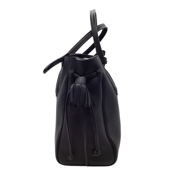 Longchamp Penelope Kwast Koordtas Zwart Leer Handtas - Image 2