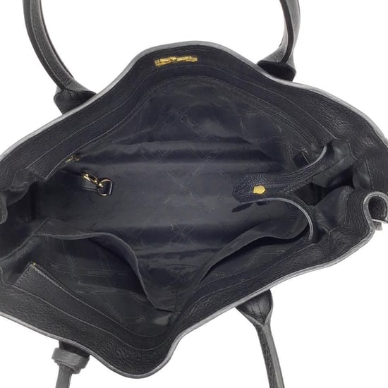 Longchamp Penelope Kwast Koordtas Zwart Leer Handtas - Image 5