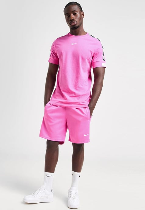 Nike Mens Tape Shorts in Pink - Image 5