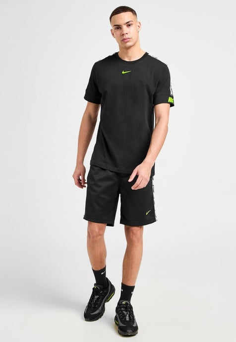 Nike Mens Tape Shorts in Black - Image 6