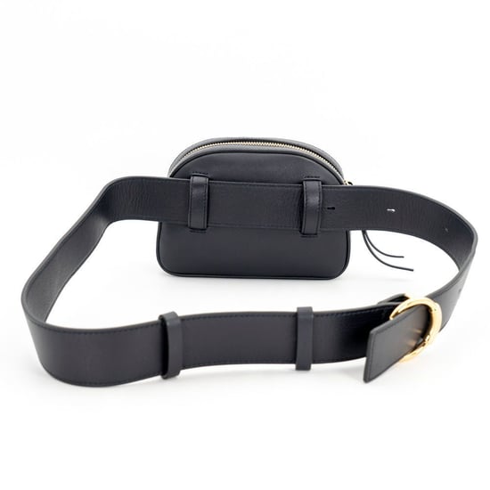 Chloé belt bag in navy leather with embroidered horses - Image 5