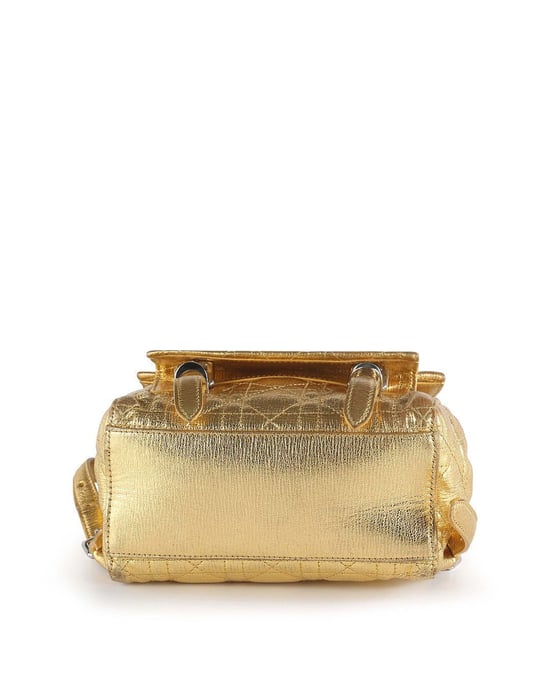 Dior Stardust Gold Leather Cannage Backpack - Image 6