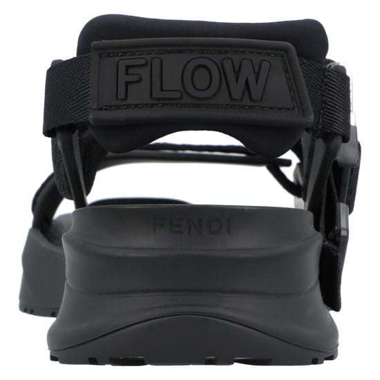 Fendi Flow Sandals Black - Image 3