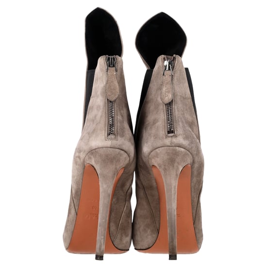 Alaïa Ankle Boots in Grey Suede - Image 5