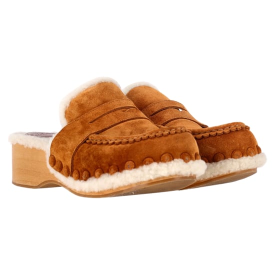 Chloé Joy Slippers In Brown Suede - Image 5