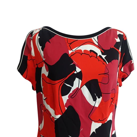 Hugo Boss Printed Knee-length Dress in Multicolor Viscose - Image 3