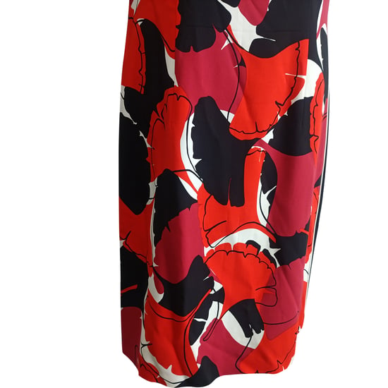 Hugo Boss Printed Knee-length Dress in Multicolor Viscose - Image 4
