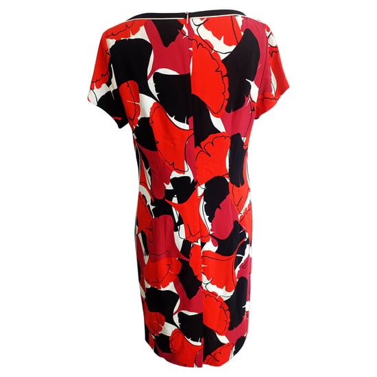 Hugo Boss Printed Knee-length Dress in Multicolor Viscose - Image 5