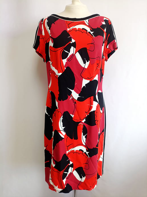 Hugo Boss Printed Knee-length Dress in Multicolor Viscose - Image 6