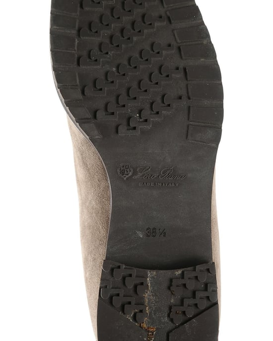 Loro Piana Taupe Suède Chelsea Enkellaarsjes - Image 5
