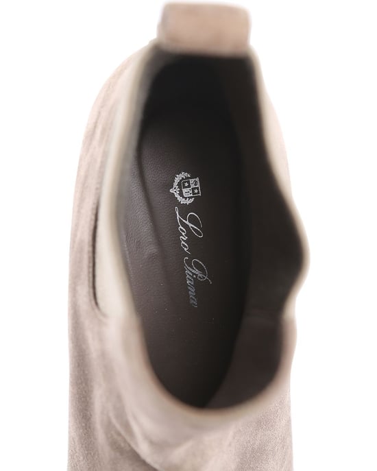 Loro Piana Taupe Suède Chelsea Enkellaarsjes - Image 6