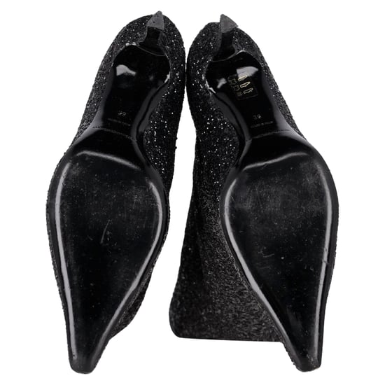 Alexander Wang Viola Slouch Knä-Höga Stövlar i Svart Glitter - Image 6