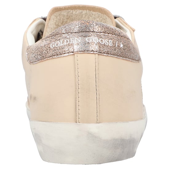 Golden Goose Super-Star Beige Leather Sneakers - Image 3