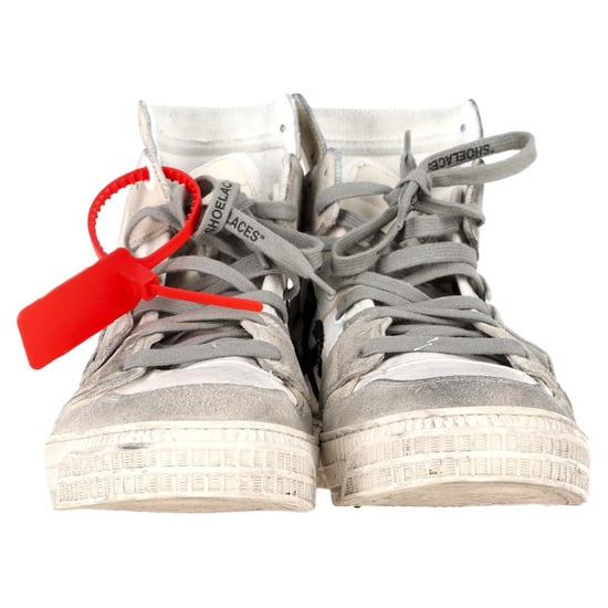 Off-White 3.0 Off-Court High-Top Sneakers in White Leather - Image 2