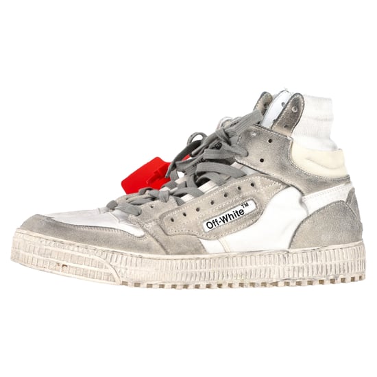 Off-White 3.0 Off-Court High-Top Sneakers in White Leather - Image 4