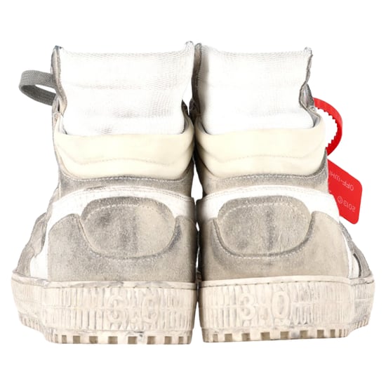 Off-White 3.0 Off-Court High-Top Sneakers in White Leather - Image 5
