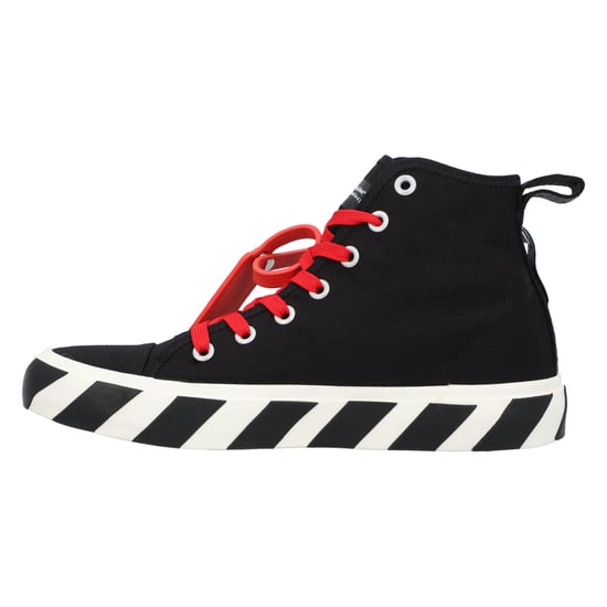 OFF-WHITE Vulcanized Hi Zwart Rood Canvas - Image 2