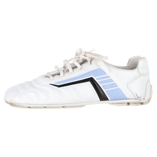 Prada Rev Low-Top Sneakers in White Leather - Image 4