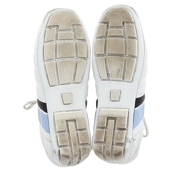 Prada Rev Low-Top Sneakers in White Leather - Image 6
