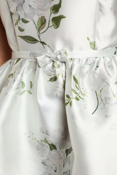 Teen Coast Twill Bow Floral Maxi Bridesmaid Dress - Image 5