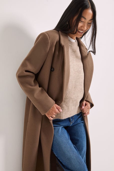 Petite Maxi Length Double Breasted Coat - Image 2
