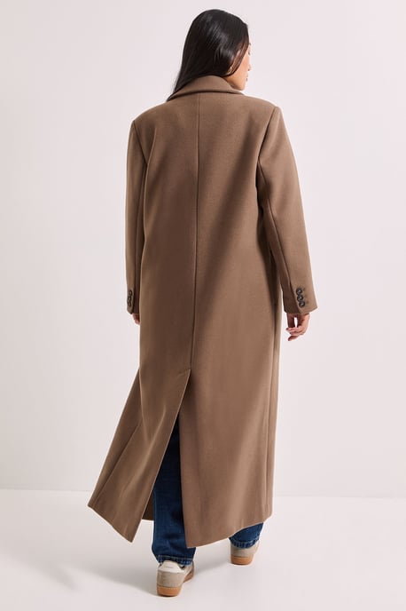 Petite Maxi Length Double Breasted Coat - Image 3