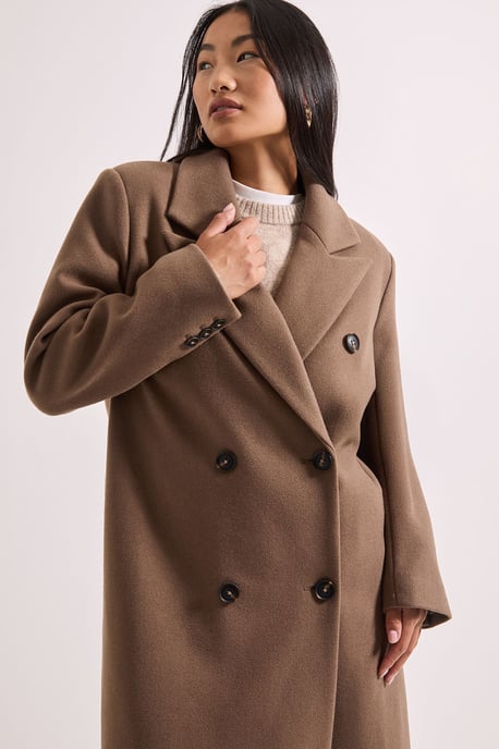 Petite Maxi Length Double Breasted Coat - Image 4