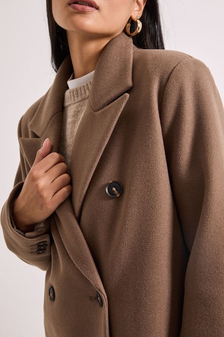 Petite Maxi Length Double Breasted Coat - Image 5