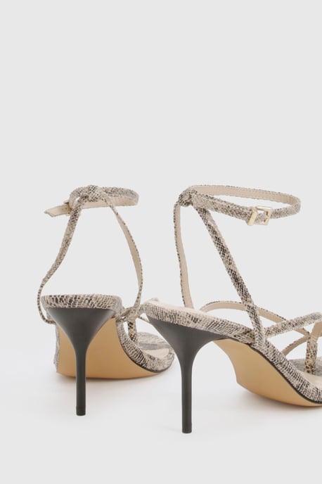 Wide Fit Faux Snakeskin Pointed Heels - Image 4