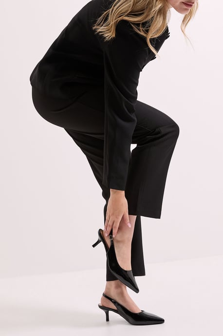 Wide Fit Dova Slingback Kitten Heel Court Shoes - Image 2