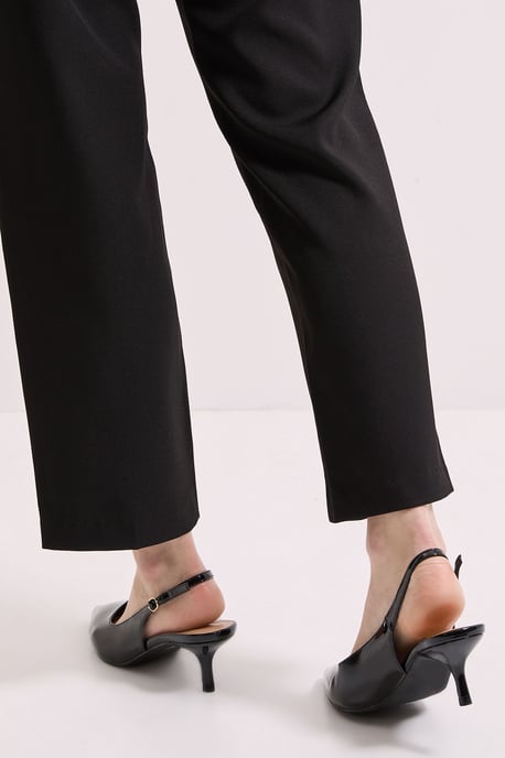 Wide Fit Dova Slingback Kitten Heel Court Shoes - Image 3