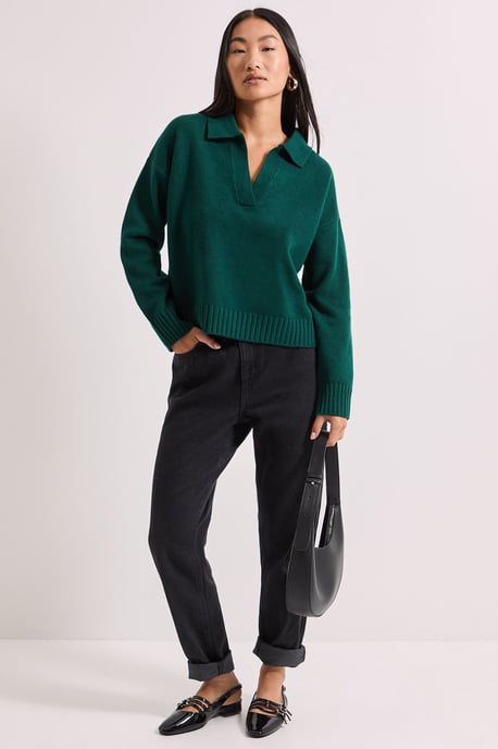 Petite Polo Collared Jumper - Image 2