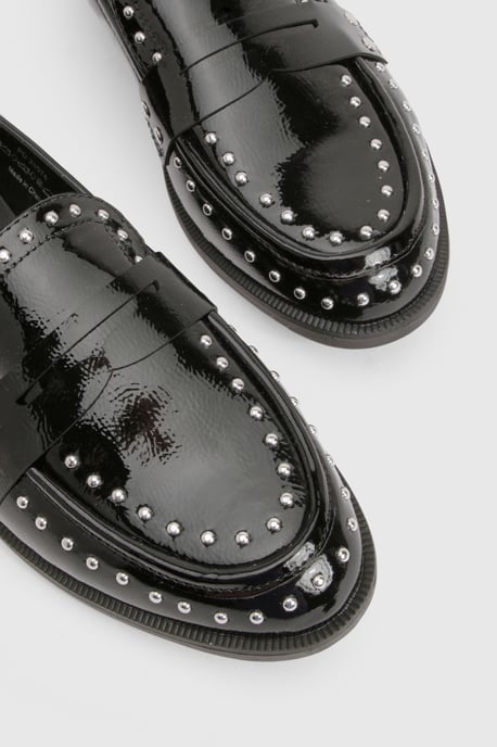 Patent Studded Loafer - Image 5