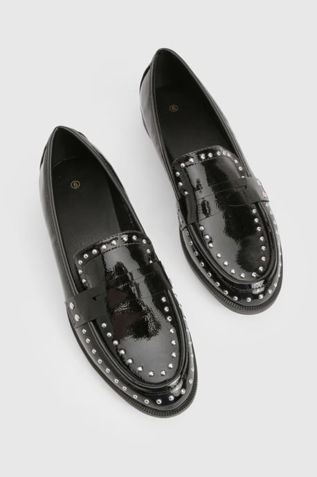 Patent Studded Loafer - Image 6