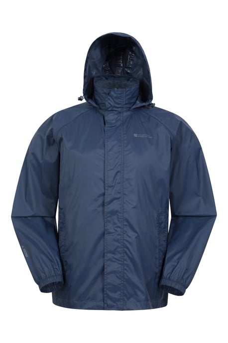 Mens 'Pakka II' Waterproof Packable Breathable Hooded Full Zip Jacket Navy - Image 1