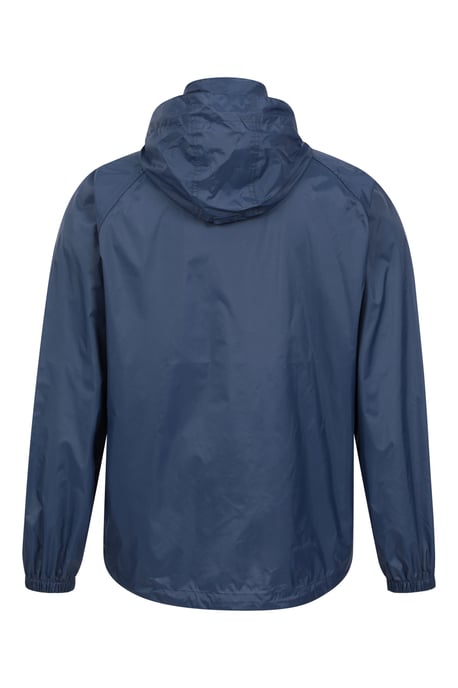 Mens 'Pakka II' Waterproof Packable Breathable Hooded Full Zip Jacket Navy - Image 3