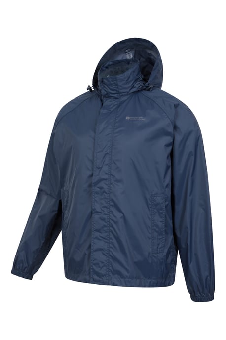 Mens 'Pakka II' Waterproof Packable Breathable Hooded Full Zip Jacket Navy - Image 4
