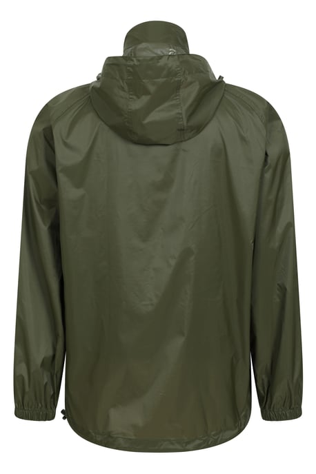 Mens 'Pakka II' Waterproof Packable Breathable Hooded Full Zip Jacket Forest Green - Image 5