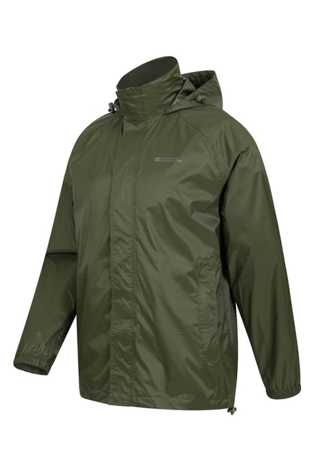 Mens 'Pakka II' Waterproof Packable Breathable Hooded Full Zip Jacket Forest Green - Image 6