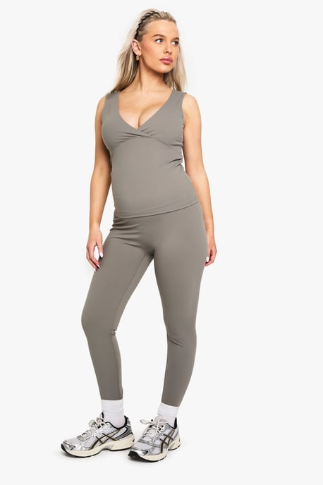 Maternity Supersoft Sculpt V Neck Longline Top - Image 3