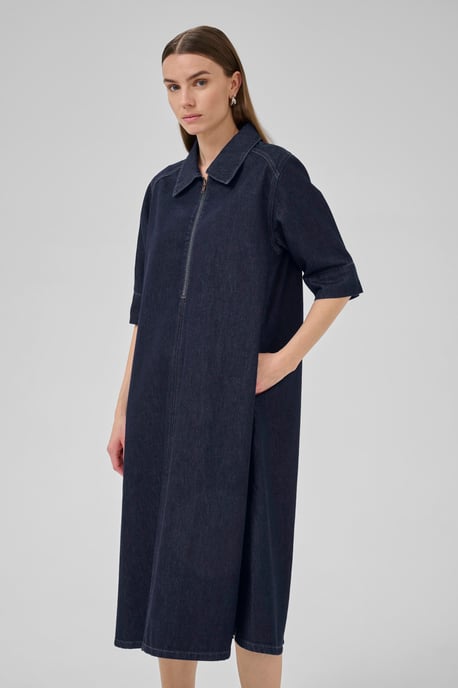 MaloMW 143 Long Dress Denim dress A-shape - Image 3