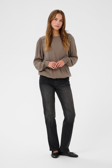Blouse met lange mouwen KAstina Blouse met lange mouwen Regular fit brown - Image 1