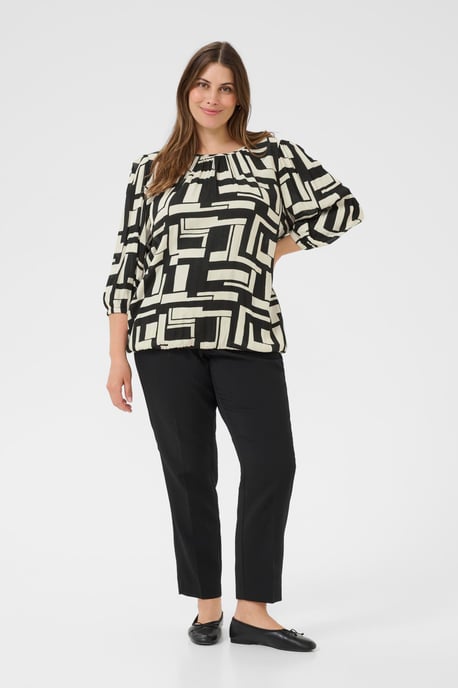 Blouse met lange mouwen KCmarina Blouse met lange mouwen Regular fit black white - Image 1